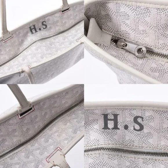 Goyard Goyardine Artois Pm White Coated Canvas Tote - Picture 10 of 13